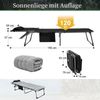 KingCamp Sonnenliege Klappbar 2er Set Schwarz 5-Stufig Verstellbar Gartenliege Bild 2