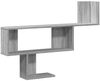 vidaXL Wandregal Grau Sonoma 100x15x70 cm Holzwerkstoff 853196 Bild 2