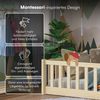 Bellabino 'Vere' Bodenbett 140x200 cm mit Matratze, natur, Massivholz Kiefer, Montessori Kinderbett mit Rausfallschutz und Lattenrost Bild 5