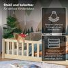 Bellabino 'Vere' Bodenbett 140x200 cm mit Matratze, natur, Massivholz Kiefer, Montessori Kinderbett mit Rausfallschutz und Lattenrost Bild 4