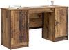 vidaXL Schreibtisch mit Regal Altholz 142,5 x 50 x 75 cm Holzwerkstoff 3414646 Bild 2