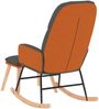vidaXL Schaukelsessel mit Hocker Dunkelgrau Stoff 3097402 Bild 5