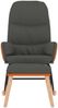 vidaXL Schaukelsessel mit Hocker Dunkelgrau Stoff 3097402 Bild 3