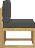 vidaXL Outdoor Mittelsofa Massivholz Akazie Weiß 901496 Bild 4