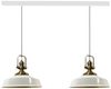 Bamyum Pendelleuchte Asletl Hängelampe aus Metall 2 Flammige, E27, Vintage Lampe, ohne Leuchtmittel Bild 2