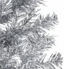 vidaXL Künstlicher Halb-Weihnachtsbaum Ständer Schlank Silbern 150 cm 344595 Bild 5