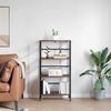 Bücherregal | Standregal Geräucherte Eiche 60 x 29,5 x 115 cm Holzwerkstoff Bild 4