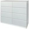 HTI-Living Sideboard Moderne Kommode mit 8 grifflosen Schubladen Weiß (Stück, 1 St, 1 Kommode ohne Dekoration), Sideboard Bild 4