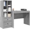 vidaXL Schreibtisch mit Schubladen 2 pcs Graues Sonoma 3337374 Bild 3