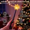 SALCAR 1,5m Weihnachtsbaum Lichterkette mit Ring und 8 Girlanden Bild 3
