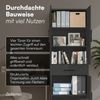 Bellamio 'Apol' Mehrzweckschrank, schwarz, 176x33x60 cm, Aktenschrank mit Schublade und 5 Ablagefächern Bild 4