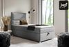 Best for Home Boxspringbett K11 SINGLE mit Bettkasten (Grau 100x200) Bild 2