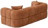 Sofa Designersofa VEGA 3-Sitzer in Stoff Egon Rostbraun Bild 3