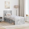 vidaXL Bettrahmen Beton Grau 75 x 190 cm Massives Kiefernholz 3410666 Bild 3