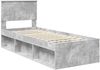vidaXL Bettrahmen Beton Grau 75 x 190 cm Massives Kiefernholz 3410666 Bild 4