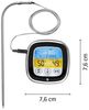 WMF BBQ Digitales Thermometer, Fleischthermometer, Bratenthermometer, Grillthermometer mit 5 Garstufen, LED-Touchdisplay, Timer, Magnethalterung Bild 5