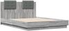 vidaXL Bettgestell mit Kopfteil Grau Sonoma 135x190 cm Holzwerkstoff 3209959 Bild 3