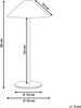 Kabellose LED Tischlampe MODJO mit Dimmer Metall Gold Bild 2