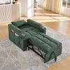 Schlafsofa 190 cm Liegefläche Grün mit Stoffbezug, USB/USB-C, 3-stufig verstellbarer Rückenlehne,86x190x85 cm Bild 3