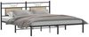 vidaXL Bettgestell ohne Matratze Sonoma-Eiche 160x200 cm Holzwerkstoff 4106795 Bild 3
