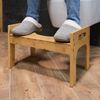 Relaxdays Toilettenhocker aus Bambus Bild 4