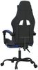 Gaming-Stuhl, Schreibtischstuhl, Bürostuhl mit Fußstütze Drehbar Schwarz & Blau Kunstleder Bild 5