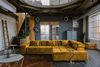 KAWOLA Sofa NEVADA Ecksofa Velvet curry Recamiere rechts mit motorischem Sitzvorzug 82 x 215 x 319 cm Bild 2