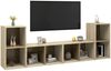 vidaXL TV-Schränke 4 Stk. Sonoma-Eiche 72x35x36,5 cm Holzwerkstoff 3079973 Bild 3