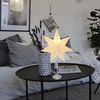 Seasonals Tischleuchte 1053 Leuchter "Stellar" creme Edelstahl E14 mit Schalter Zuleitung 1,8 Bild 2