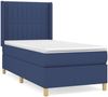 vidaXL Boxspringbett mit Matratze Blau 80x200 cm Stoff 3132111 Bild 2