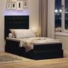 vidaXL LED-Speicherbett mit Matratze Schwarz 90 x 190 cm Samt 3372755 Bild 5