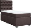 vidaXL Boxspringbett mit Matratze Dunkelbraun 90x190 cm Stoff 3292653 Bild 3
