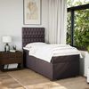 vidaXL Boxspringbett mit Matratze Dunkelbraun 90x190 cm Stoff 3292653 Bild 4