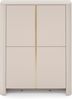 Bettso 'FARI' Hochkommode, Holzwerkstoff Kaschmir, 132x39x103cm Bild 3