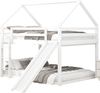 Bett 140x200 cm Haus-Etagenbett mit Rutsche und Leiter – zwei großzügige Liegeflächen für Kinderzimmer Bild 5