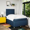 vidaXL Boxspringbett mit Matratze Blau 120x200 cm Stoff 3294322 Bild 5