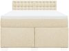 vidaXL Boxspringbett mit Matratze Creme 140x200 cm Stoff 3285930 Bild 4