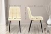 CLP 4er Set Esszimmerstuhl Antibes Kunstleder,creme Bild 2