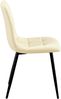 CLP 4er Set Esszimmerstuhl Antibes Kunstleder,creme Bild 4