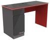X Rocker Carbon-Tek Gaming Schreibtisch mit LED-Beleuchtung & Wireless Charging Ladepad - grau/rot Bild 4