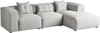 Ecksofa Polsterbezug hellgrau DOLVA Bild 4