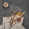 Korkmaz Riva 24 teiliges Besteck-Set in Rosegold - Tafelbesteck aus hochwertigem 18/10-Edelstahl Bild 2