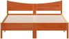 vidaXL Massivholzbett ohne Matratze Wachsbraun 160x200 Kiefernholz 3216365 Bild 4