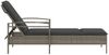 vidaXL Sonnenliege mit Auflage Grau 63x200x81 cm Poly Rattan 368301 Bild 5