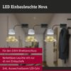 LED Einbauleuchte 3-Step-Dim Nova Coin 3-Step-Dim Basisset schwenkbar rund 84mm 50° Coin 3x6W 3x470lm 230V dimmbar 2700K Gold matt Bild 4