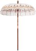 Balinesischer Sonnenschirm, Gartenschirm Creme 190 x 190 x 260 cm Bild 2