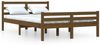 vidaXL Massivholzbett Honigbraun 150x200 cm 5FT King Size [814827] Bild 2