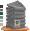 Hausfelder Handtücher Hausfelder Handtücher Set (Grau, 6 Gästehandtücher 50x30cm), (6-St) Bild 4