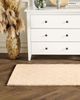 Kunstfellteppich Kaninchen beige 80 x 150 cm Shaggy GHARO Bild 3