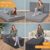 Bestschlaf Klappmatratze Spar-Set inkl. Husse & Transporttasche, Polyester, Grau / Anthrazit, 140x195 cm Bild 3